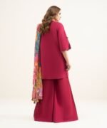 Lawn Pink Embroidered 3 Piece Suit - Image 3