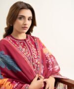 Lawn Pink Embroidered 3 Piece Suit - Image 4