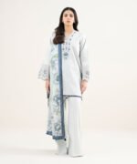 Lawn Embroidered Grey 3 Piece Suit - Image 2