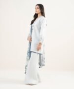 Lawn Embroidered Grey 3 Piece Suit - Image 3