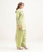 Lawn Embroidered Green 3 Piece Suit - Image 3