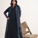 Textured Lawn Black Embroidered 3 Piece Suit