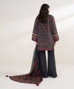 Blended Grip Silk Printed Multi 3 Piece Suit - Image 3