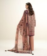 Blended Grip Silk Embroidered Pink 3 Piece Suit - Image 4