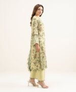 Viscose Satin Yellow Embroidered 3 Piece Suit - Image 2