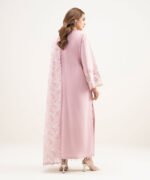 Lawn Embroidered Pink 3 Piece Suit - Image 3