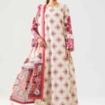 3 Piece - Digital Printed Embroidered Suit - 42502863