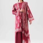 2 Piece - Digital Printed Embroidered Suit - 42601019
