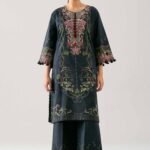 2 Piece - Digital Printed Embroidered Suit - 42601058