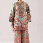 2 Piece - Digital Printed Embroidered Suit - 42601060