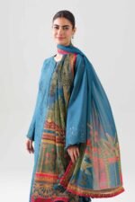 3 Piece - Digital Printed Embroidered Suit - 42601073 - Image 2