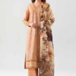 3 Piece - Digital Printed Embroidered Suit - 42601076