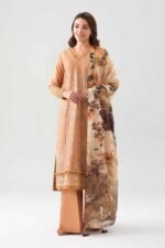 3 Piece - Digital Printed Embroidered Suit - 42601076