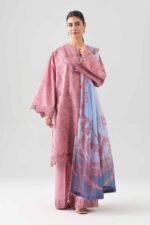 3 Piece - Digital Printed Embroidered Suit - 42601077