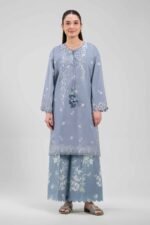 2 Piece - Digital Printed Embroidered Suit - 42601081