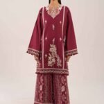 2 Piece - Digital Printed Embroidered Suit - 42601088