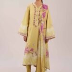 3 Piece - Digital Printed Embroidered Suit - 42601109