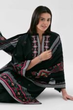 3 Piece - Digital Printed Embroidered Suit - 42601110 - Image 2