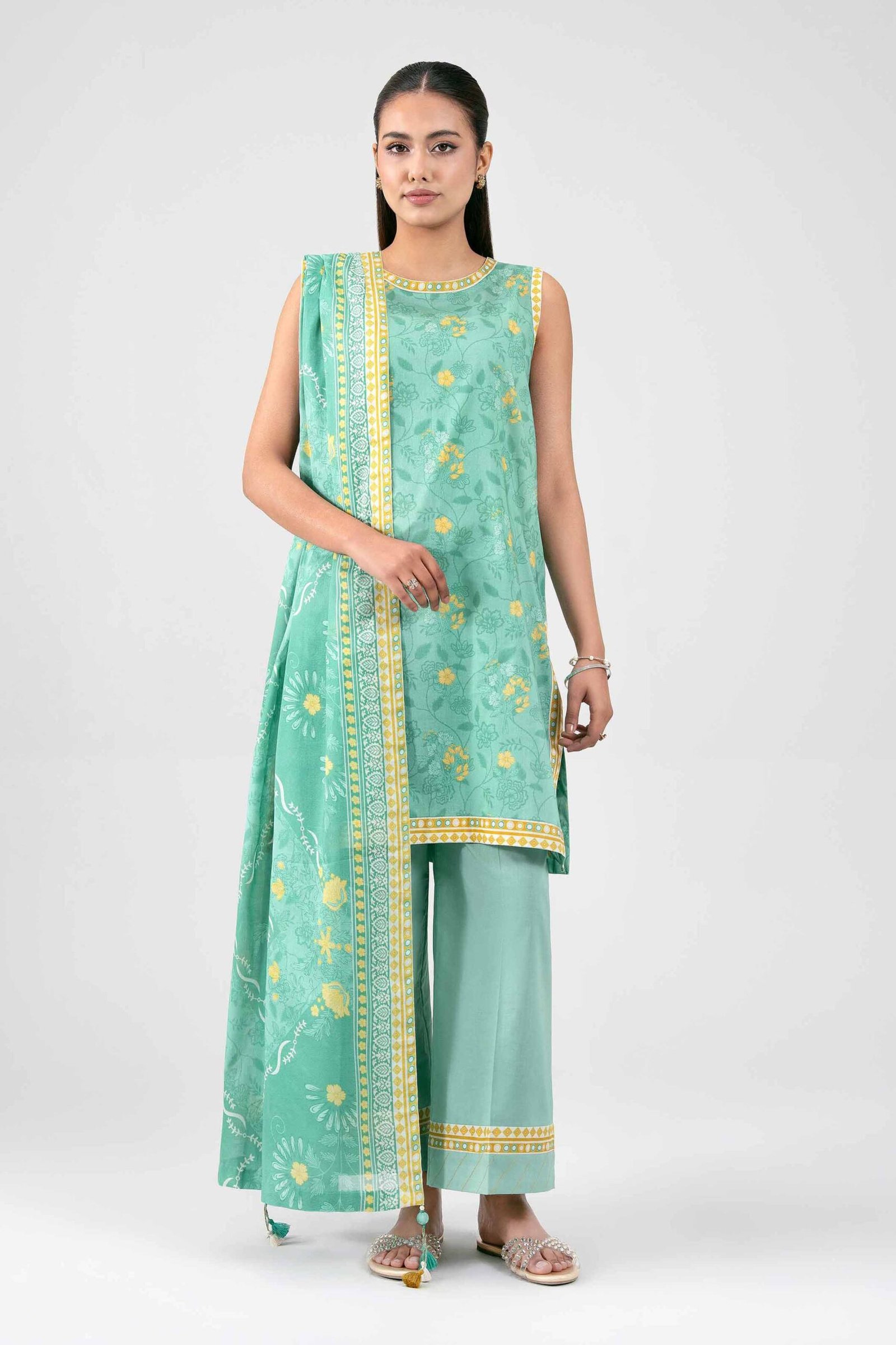 42601130-_2.jpg 3 Piece - Printed Suit - 42601130 - Image 1