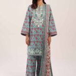 3 Piece - Printed Embroidered Suit - 42601168