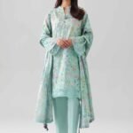 3 Piece - Digital Printed Embroidered Suit - 42601194