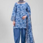 3 Piece - Digital Printed Embroidered Suit - 42601198