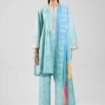 3 Piece - Digital Printed Embroidered Suit - 42601201