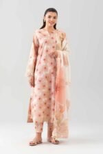 3 Piece - Digital Printed Embroidered Suit - 42601203