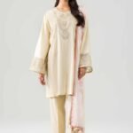 3 Piece - Digital Printed Embroidered Suit - 42601205