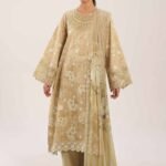 3 Piece - Digital Printed Embroidered Suit - 42601215