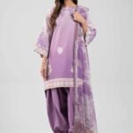 3 Piece - Digital Printed Embroidered Suit - 42601216