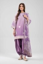 3 Piece - Digital Printed Embroidered Suit - 42601216