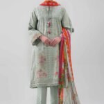 3 Piece - Digital Printed Embroidered Suit - 42601221