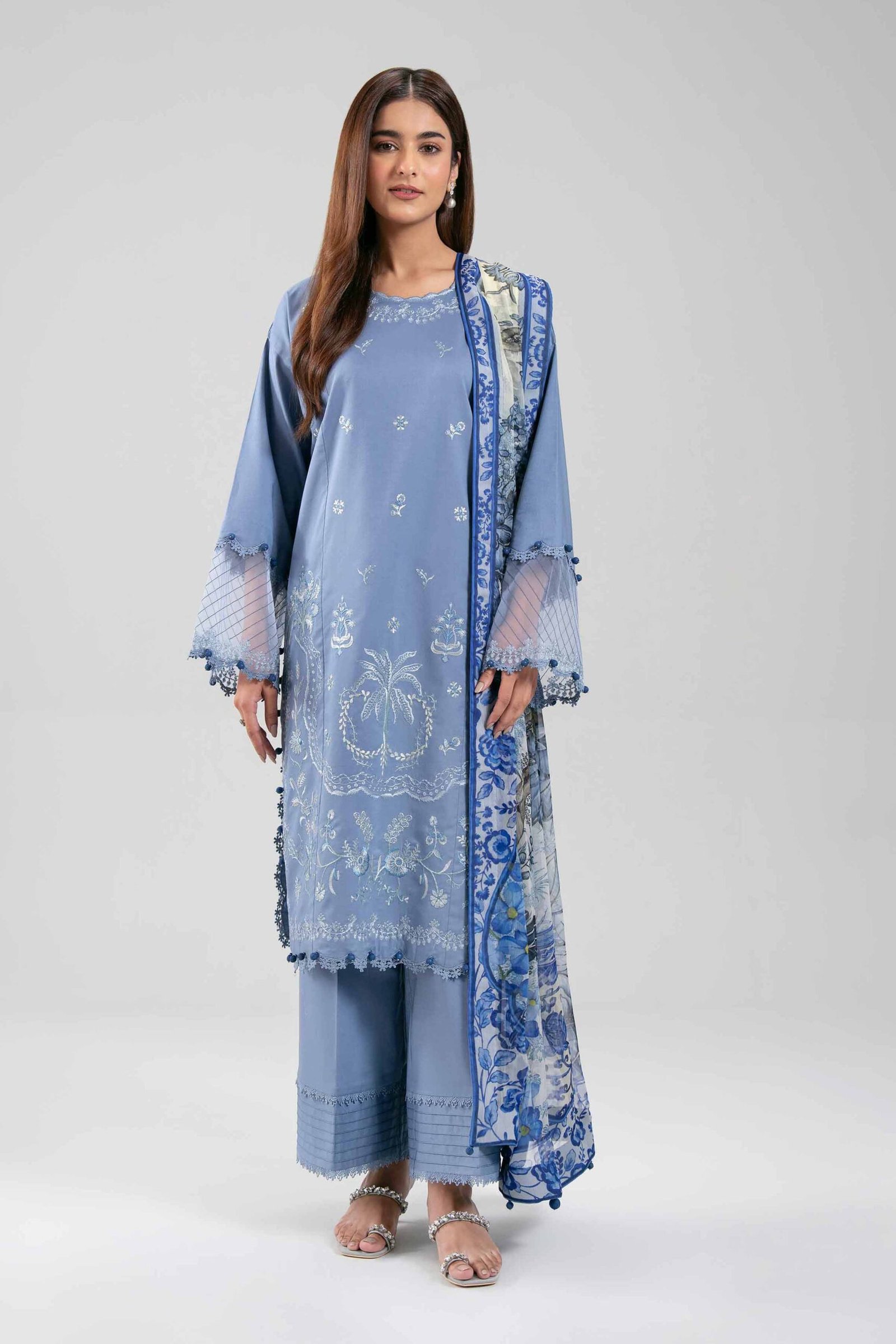 42601224-_2.jpg 3 Piece - Digital Printed Embroidered Suit - 42601224 - Image 1