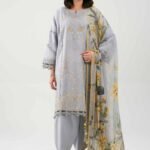 3 Piece - Digital Printed Embroidered Suit - 42601228