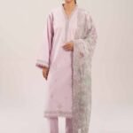 3 Piece - Digital Printed Embroidered Suit - 42601235