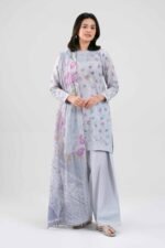 3 Piece - Digital Printed Embroidered Suit - 42601240