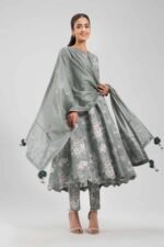 3 Piece - Printed Embroidered Suit - 42601266