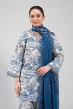 3 Piece - Printed Embroidered Suit - 42601268 - Image 2