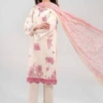 3 Piece - Printed Embroidered Suit - 42601276