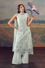 3 Piece - Printed Embroidered Suit - 42601280