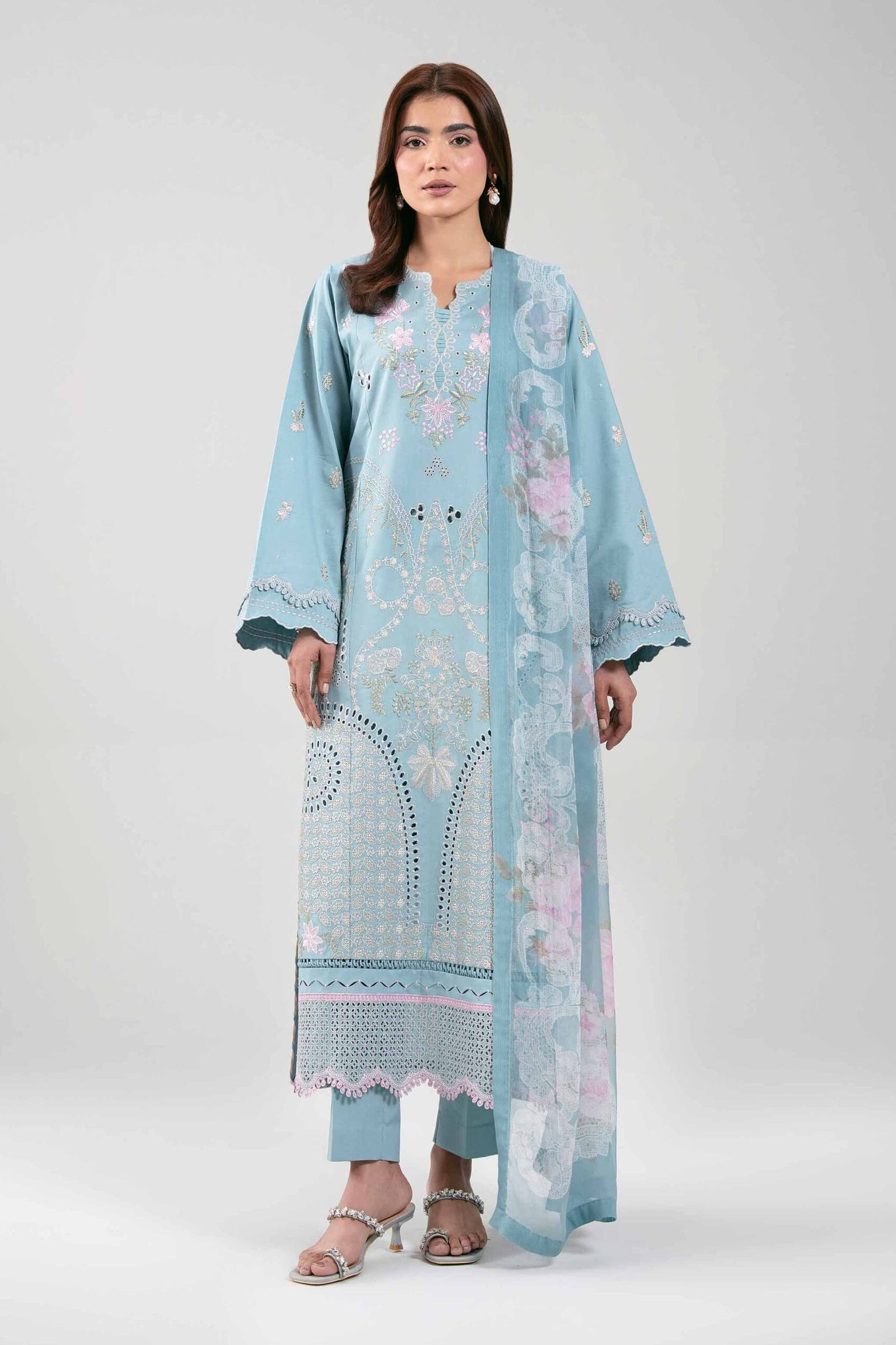 42601281-_2.jpg 3 Piece - Digital Printed Embroidered Suit - 42601281 - Image 1