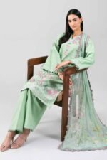 3 Piece - Digital Printed Embroidered Suit - 42601282 - Image 2