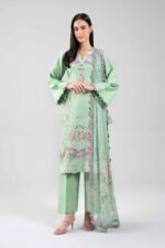 3 Piece - Digital Printed Embroidered Suit - 42601282