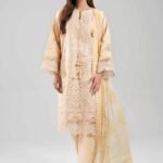 3 Piece - Digital Printed Embroidered Suit - 42601283