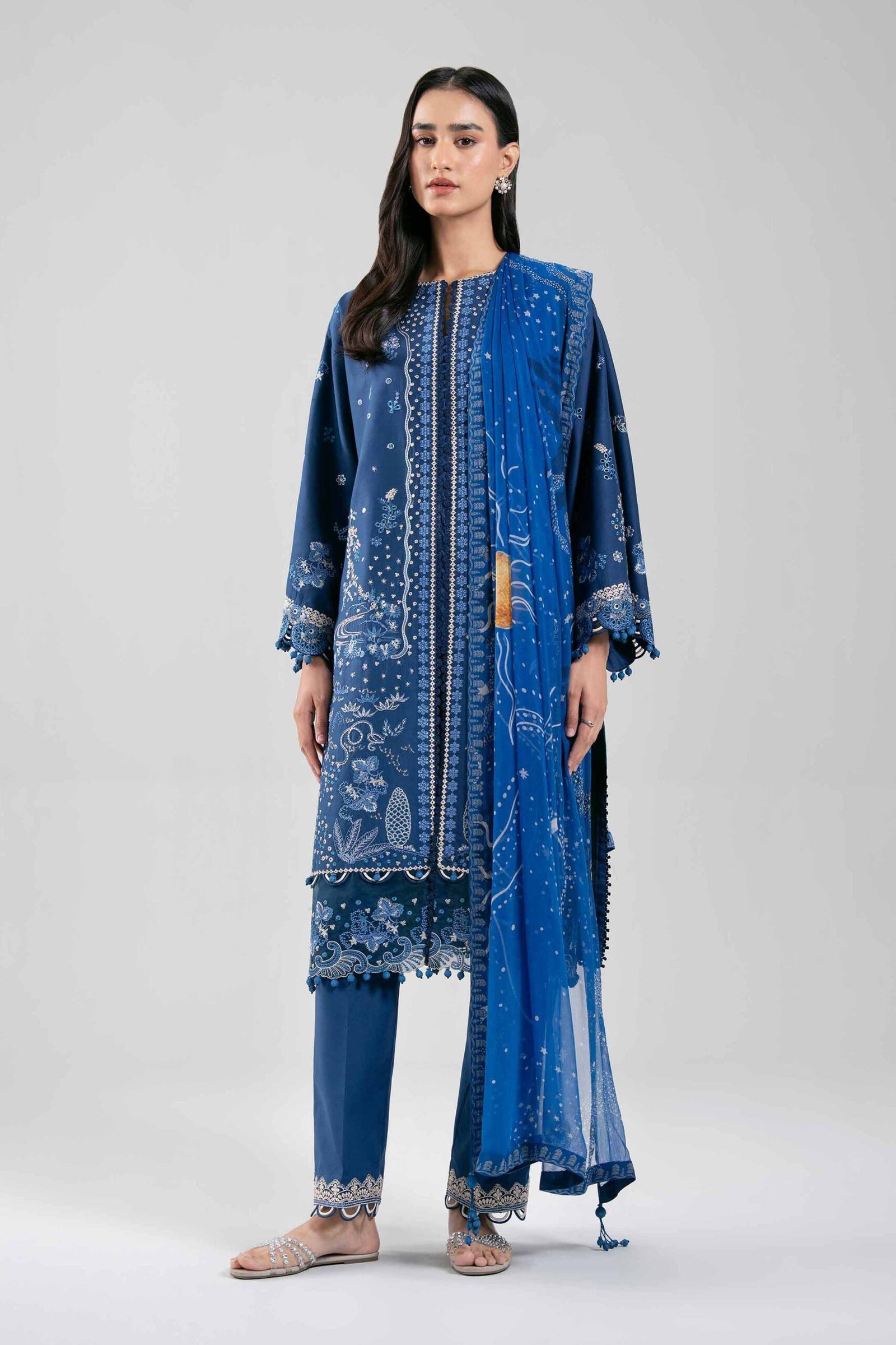 42601303-_2.jpg 3 Piece - Digital Printed Embroidered Suit - 42601303 - Image 1