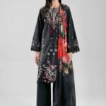 3 Piece - Digital Printed Embroidered Suit - 42601308