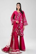 3 Piece - Digital Printed Embroidered Suit - 42601316