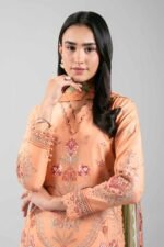 3 Piece - Digital Printed Embroidered Suit - 42601318