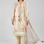 3 Piece - Digital Printed Embroidered Suit - 42601328